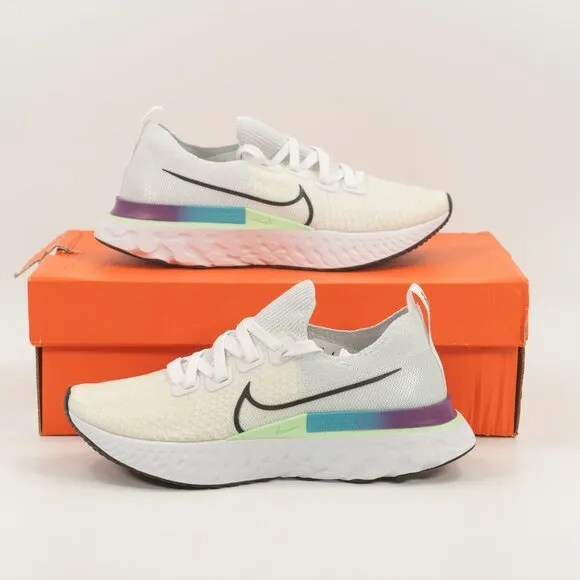 Nike Women's React Infinity Run Flyknit 'White Ombre' CD4372-102 Running size 6