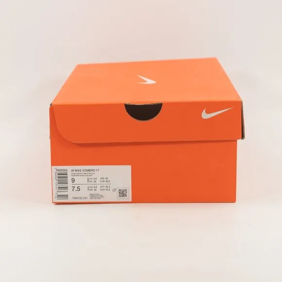 Nike Women's Vomero 17 'Black - White' FB8502-001 Running Multi-Size
