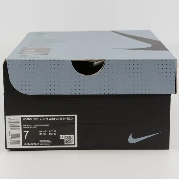 Nike Women's Zoom Winflo 8 Shield 'Black Violet Ore' DC3730-002 Running Jogging
