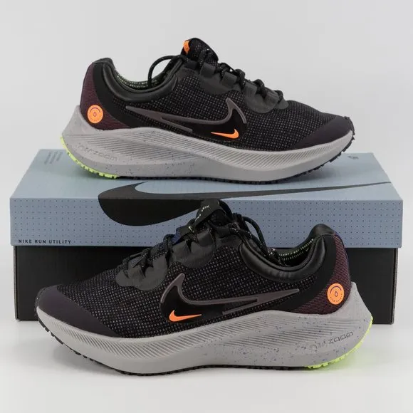 Nike Women's Zoom Winflo 8 Shield 'Black Violet Ore' DC3730-002 Running Jogging