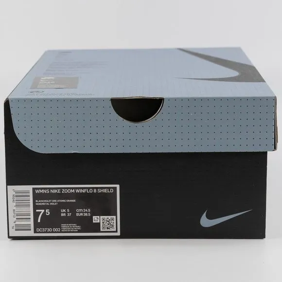 Nike Women's Zoom Winflo 8 Shield 'Black Violet Ore' DC3730-002 Running Jogging