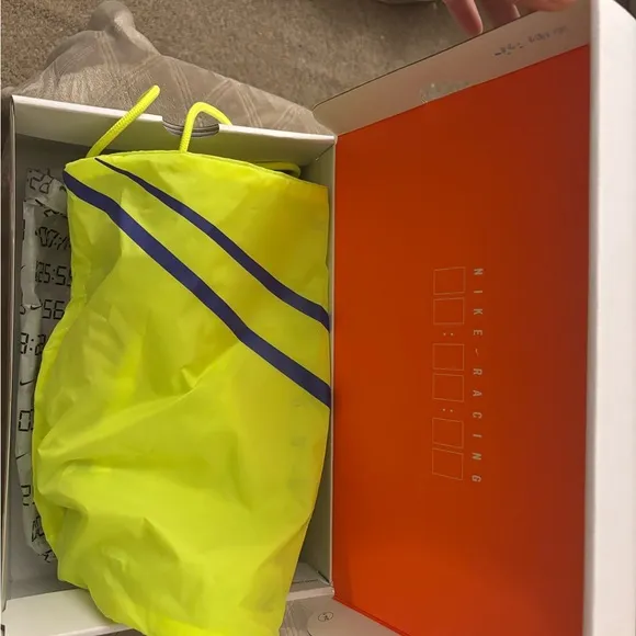Nike Yellow and Blue ZoomX Running Shoes