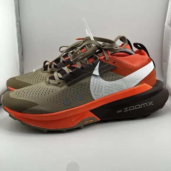 Nike Zegama 2 Running Shoes Men Low-Top Size 9.5 Orange/Brown HQ3768-200