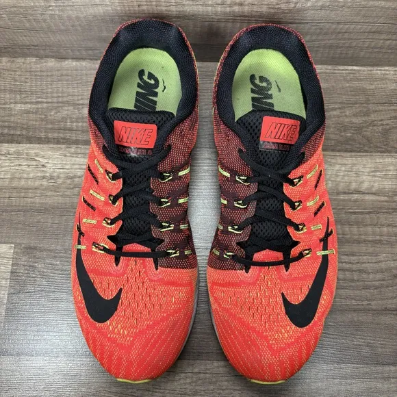 Nike Zoom Elite 8 Red Black Mens US Size 12 EUR 46 748588-603 Running Shoes