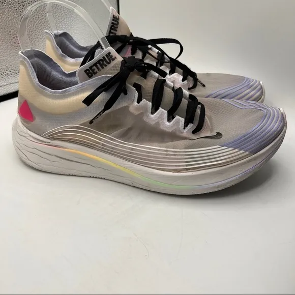 Nike Zoom Fly Betrue Lace Up LGBTQ Cushioned Traction Logo Swoosh Sneakers