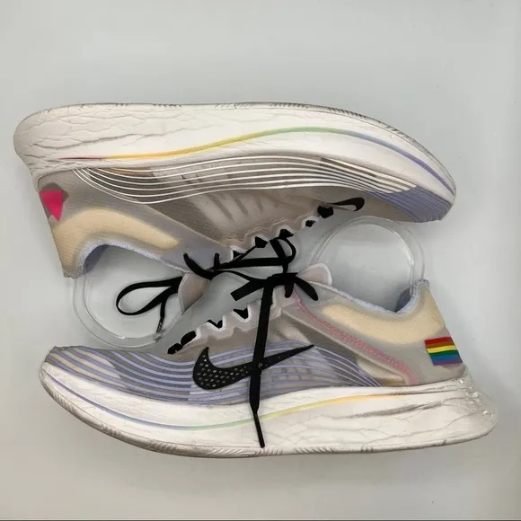 Nike Zoom Fly Betrue Lace Up LGBTQ Cushioned Traction Logo Swoosh Sneakers