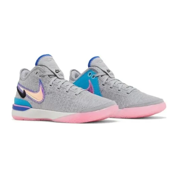 Nike Zoom LeBron James 20 NXXT Gen Low Mens Shoes Gray DR8784-002 NEW Size 7.5