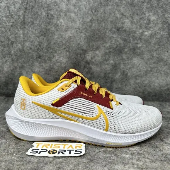Nike Zoom Pegasus 40 Tuskegee Institute Running Shoes Mens Size 8.5 DZ6004-100
