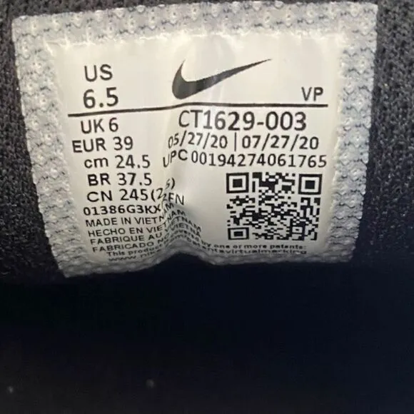Nike Zoom Pulse Black Nurse Slip On Shoes CT1629-003 Mens size 6.5/ 8 Womens (a)