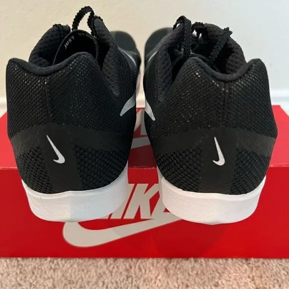 Nike Zoom Rival Black White Running Cleats Shoes