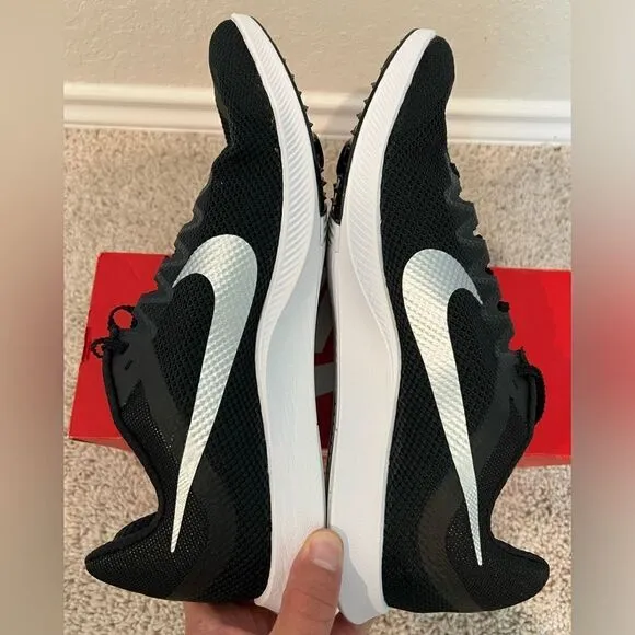 Nike Zoom Rival Black White Running Cleats Shoes