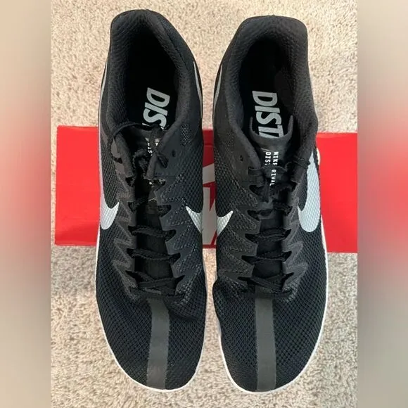 Nike Zoom Rival Black White Running Cleats Shoes