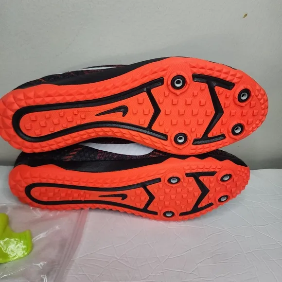 Nike Zoom Rival XC Track &amp; Field Running 749349-816 Shoes Black Orange Size 9
