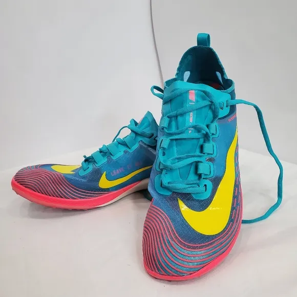 Nike Zoom Victory XC 5 Running Cross Training Unisex Pink Cyan