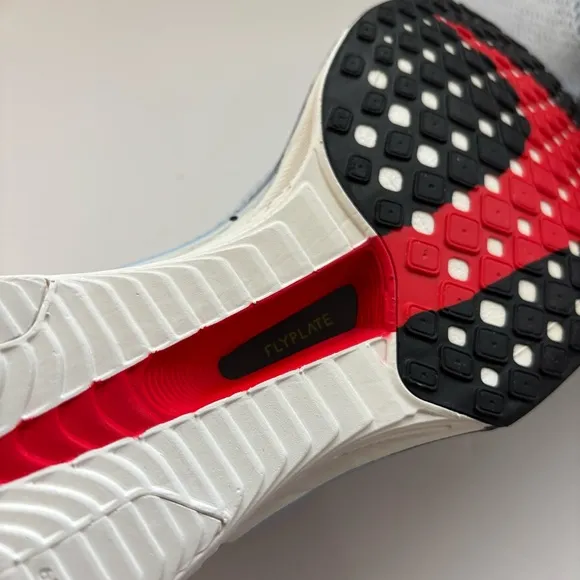 Nike ZoomX Vaporfly Next% 3 White Red Yellow Mens 8.5 Running Shoes HJ9079-100