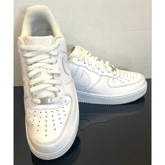 Nike Air Force 1 Low Womens Size 11 White Athletic Shoes Sneakers 315115-112