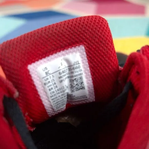 Nike Air Jordan 1 Mid (TD)  Reverse Bred Red B Toddler US 8