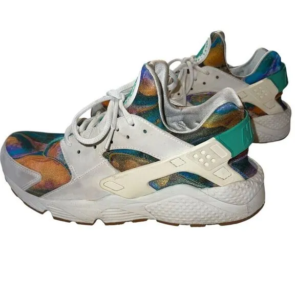 Nike Air Mens 11 Huarache Run Print Alternate Galaxy Running Shoes Sneakers