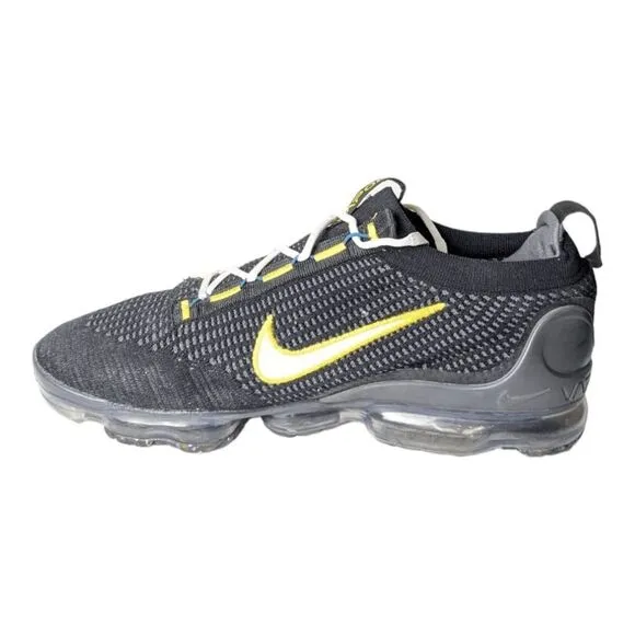 NIKE Air VaporMax 2021 FK 'Black University Gold' Running Shoes Size 12