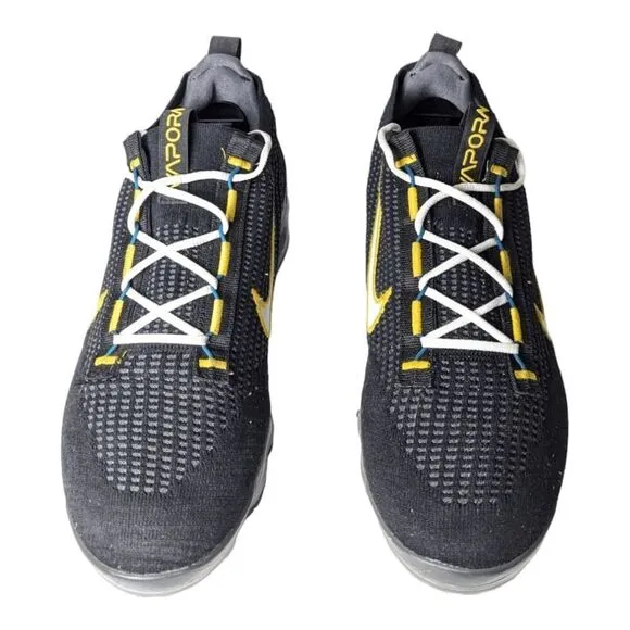NIKE Air VaporMax 2021 FK 'Black University Gold' Running Shoes Size 12
