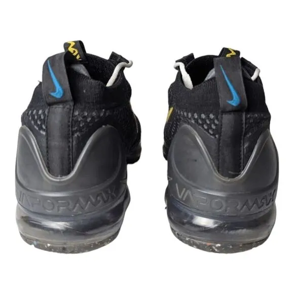 NIKE Air VaporMax 2021 FK 'Black University Gold' Running Shoes Size 12