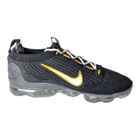 NIKE Air VaporMax 2021 FK 'Black University Gold' Running Shoes Size 12