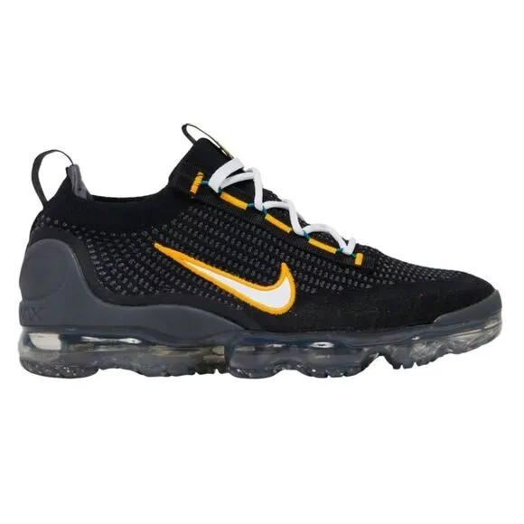 NIKE Air VaporMax 2021 FK 'Black University Gold' Running Shoes Size 12