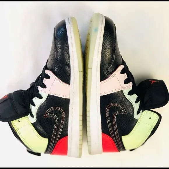Nike Air Jordan Mid Glow N Dark Youth Shoes SZ 3Y