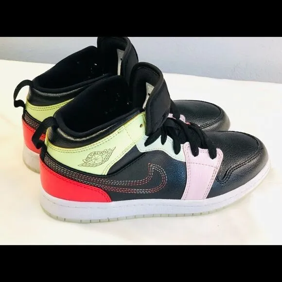 Nike Air Jordan Mid Glow N Dark Youth Shoes SZ 3Y
