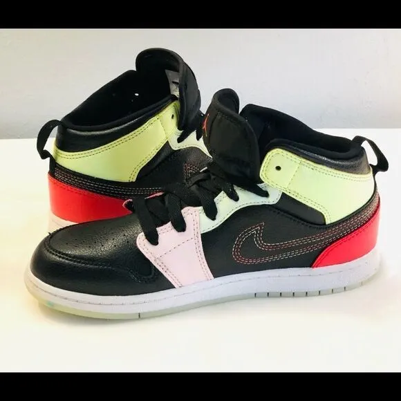 Nike Air Jordan Mid Glow N Dark Youth Shoes SZ 3Y