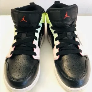 Nike Air Jordan Mid Glow N Dark Youth Shoes SZ 3Y