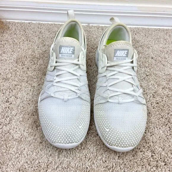 Nike Free TR 7 Running Shoes - White/Metallic Silver