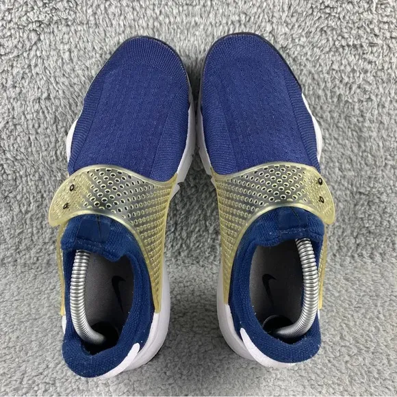 Nike sock dart Midnight Navy Mens 8 Shoes Blue White Slip On Athletic Sneakers