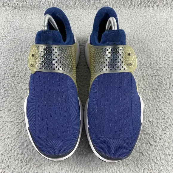 Nike sock dart Midnight Navy Mens 8 Shoes Blue White Slip On Athletic Sneakers