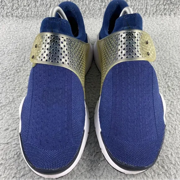 Nike sock dart Midnight Navy Mens 8 Shoes Blue White Slip On Athletic Sneakers