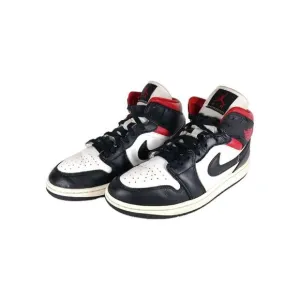 Nike Women’s Jordan 1 US9,5 Black Sail Gym Red Mid Top Sneakers Shoes BQ6472-061