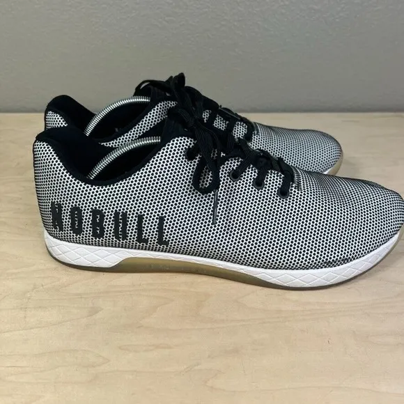 No Bull Superfabric Gym Training Workout Shoes Mens 13.5 Womens 15 Black White