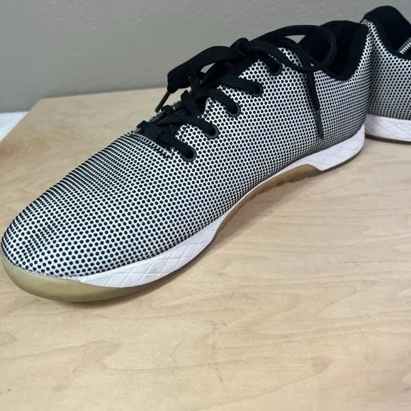 No Bull Superfabric Gym Training Workout Shoes Mens 13.5 Womens 15 Black White
