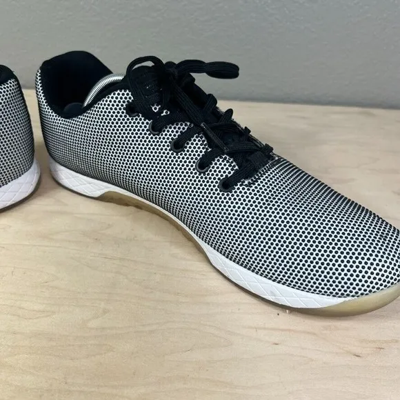 No Bull Superfabric Gym Training Workout Shoes Mens 13.5 Womens 15 Black White