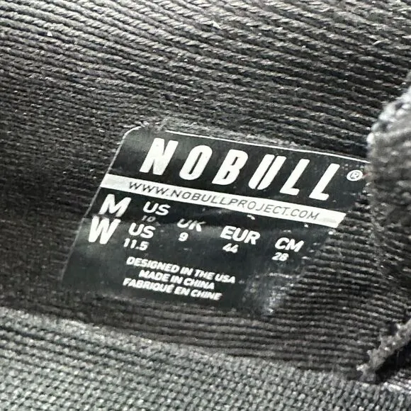 NOBULL‎  Journey Shoes Mens 10 Black Asphalt Gore-Tex Running Gym Training