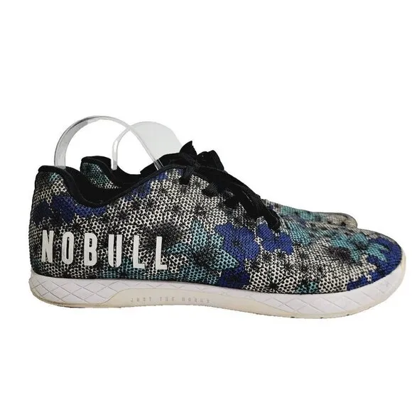NOBULL Midnight Floral Trainer Unisex Athletic Cross Training Shoes M 13.5/W 15
