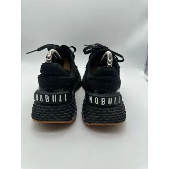 NoBull Ripstop Runner Mens Size 8.5 Black Athletic Gym Running Sneakers Shoes
