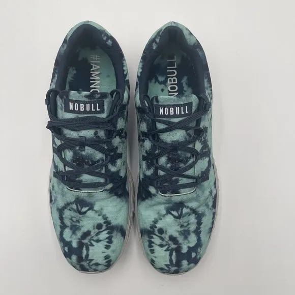 Nobull Ripstop Teal Tie Dye Runners Shoes All Day Women's 12.5 Mens 11 Sneakers