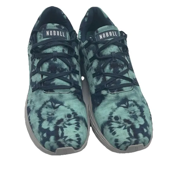 Nobull Ripstop Teal Tie Dye Runners Shoes All Day Women's 12.5 Mens 11 Sneakers