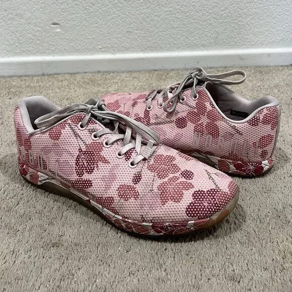 NOBULL Shoes Men’s Size 11 Floral Cross Trainer Blush Cherry Blossom Sneaker