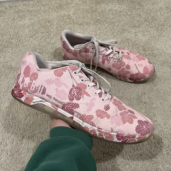 NOBULL Shoes Men’s Size 11 Floral Cross Trainer Blush Cherry Blossom Sneaker