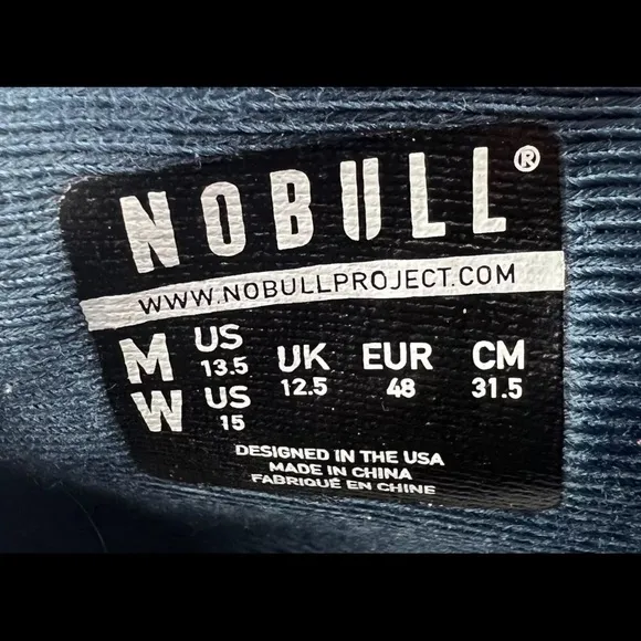 NOBULL Shoes Unisex Navy Oasis Trainers Size Mens 13.5 / Womens‎ 15 Blue