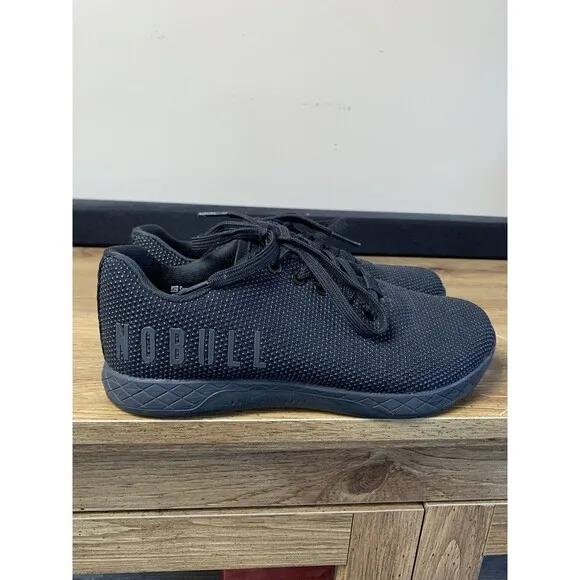 NOBULL Superfabric Athletic Trainer Shoes M8 /W7.5 Triple Black