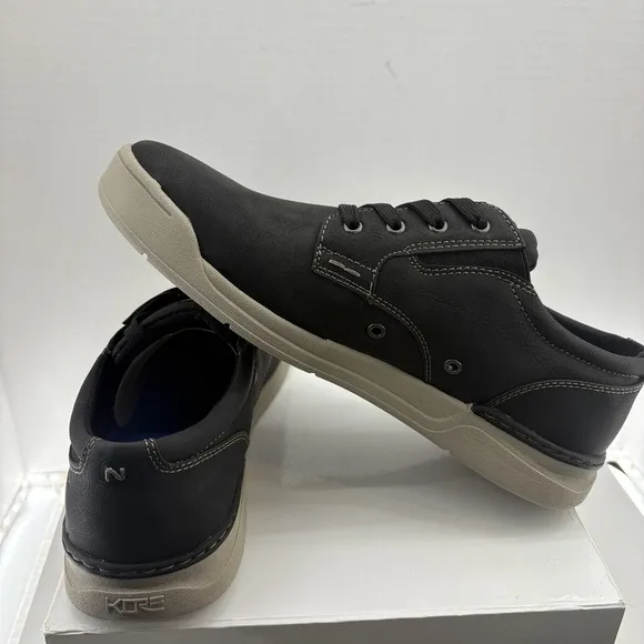 Nunn Bush Tour Canvas Plain‎ Toe Sneakers, Black, Men's 10M