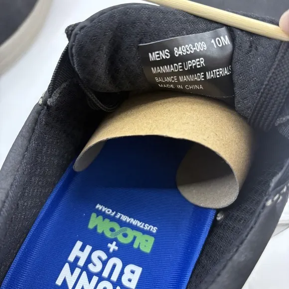 Nunn Bush Tour Canvas Plain‎ Toe Sneakers, Black, Men's 10M
